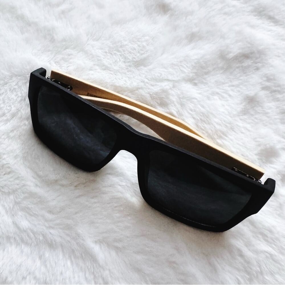 Jensen Black & Light Wood Sunglasses - Picture 4 of 10